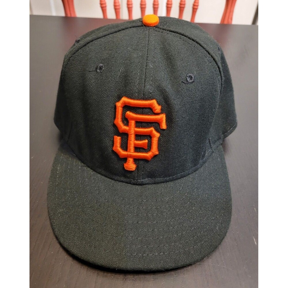 MLB San Francisco Giants New Era 59FIFTY Fitted Baseball Cap Hat Black Size 7